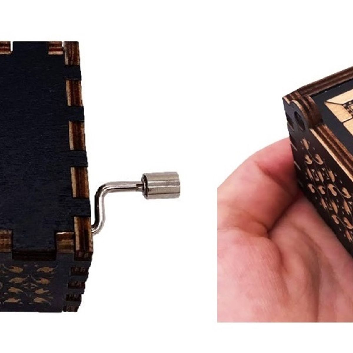 GENERICO - BOHEMIAN RHAPSODY QUEEN Caja Musical con Manivela  Negra