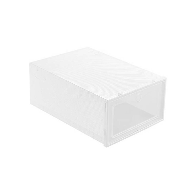 GENERICO - Zapateras Cajas Organizadoras De Zapatos Apilables 6 Pares Blanca