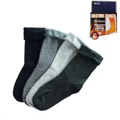 EVERSO - 4 Pares Calcetines Ultra Termicos Cardado Suaves Para Hombre T/40-44