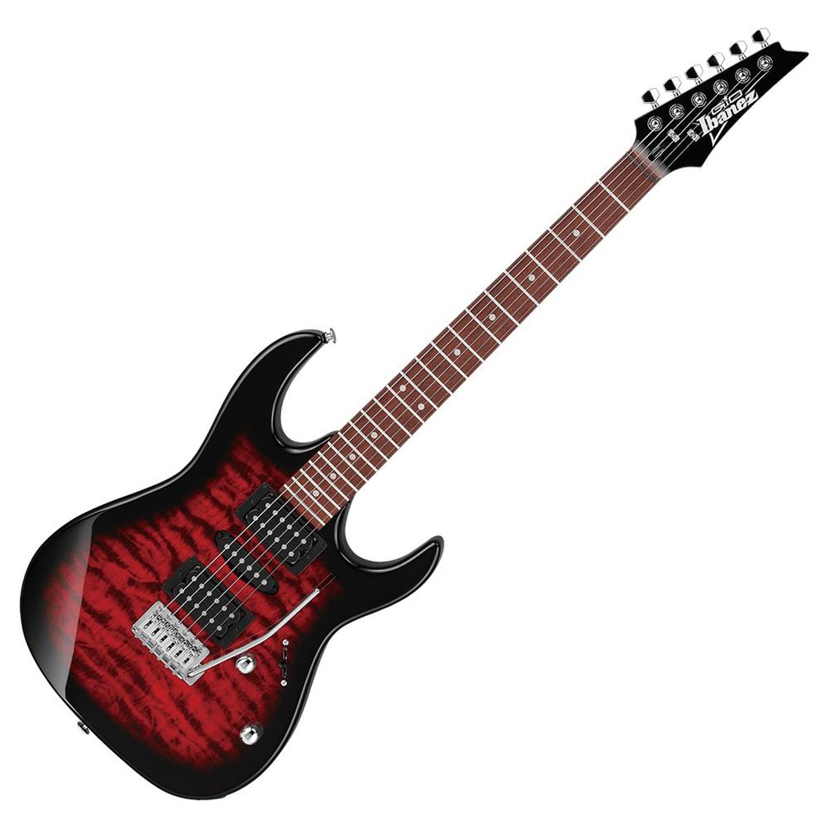 IBANEZ - Guitarra Eléctrica Ibanez GRX70QA - Transparent Red Burst