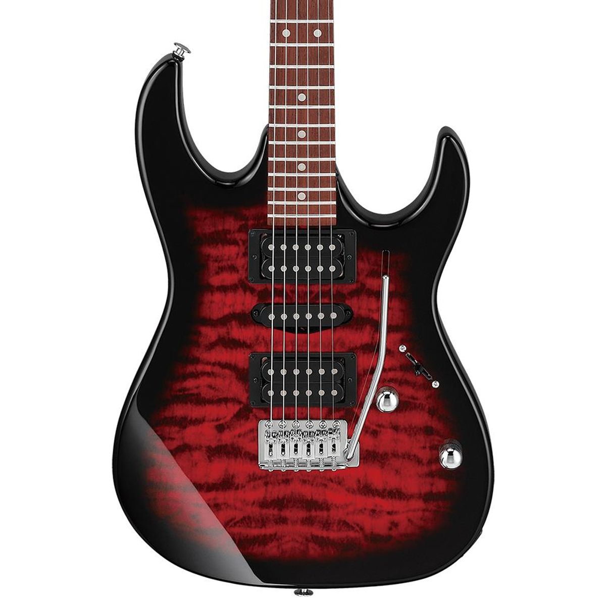 IBANEZ - Guitarra Eléctrica Ibanez GRX70QA - Transparent Red Burst