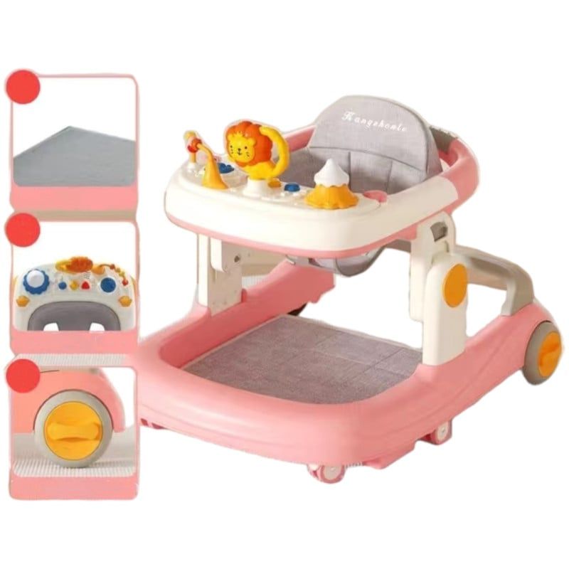 LUBABYCAS - Andador Con Apoya Pies Y Más Accesorios Lubabycas Rosado