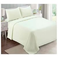 Juego de cama sabanas de polar - 2 Plazas - Color Blanco Invierno