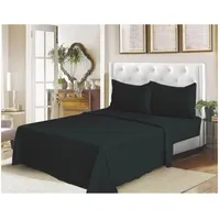 Juego de cama sabanas de polar - 2 Plazas - Color Negro