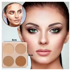 GENERICO - Paleta de 4 contornos en crema alta cobertura