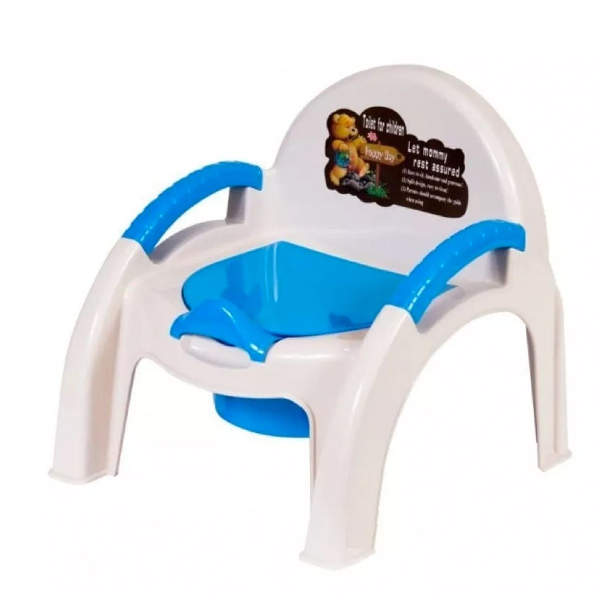 GENERICO - Pelela Bacinica Silla Portatil Infantil Espaldar Celeste