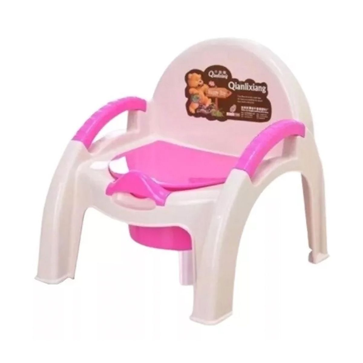 GENERICO - Pelela Bacinica Silla Portatil Infantil Espaldar Rosado