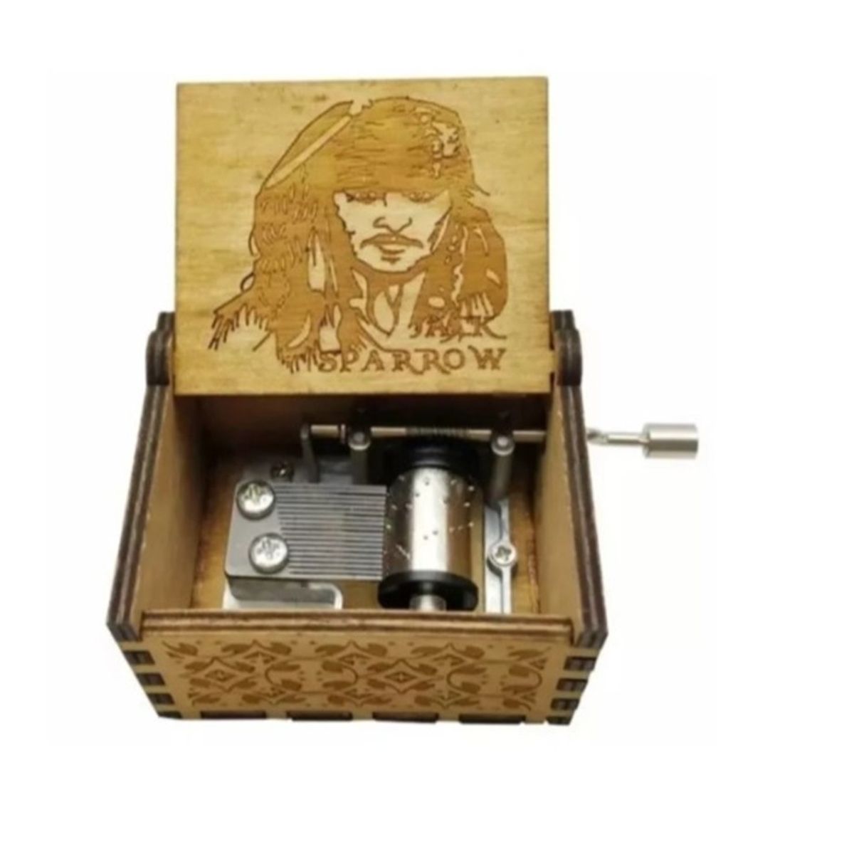 GENERICO - JACK SPARROW Piratas del caribe Caja Musical de Madera