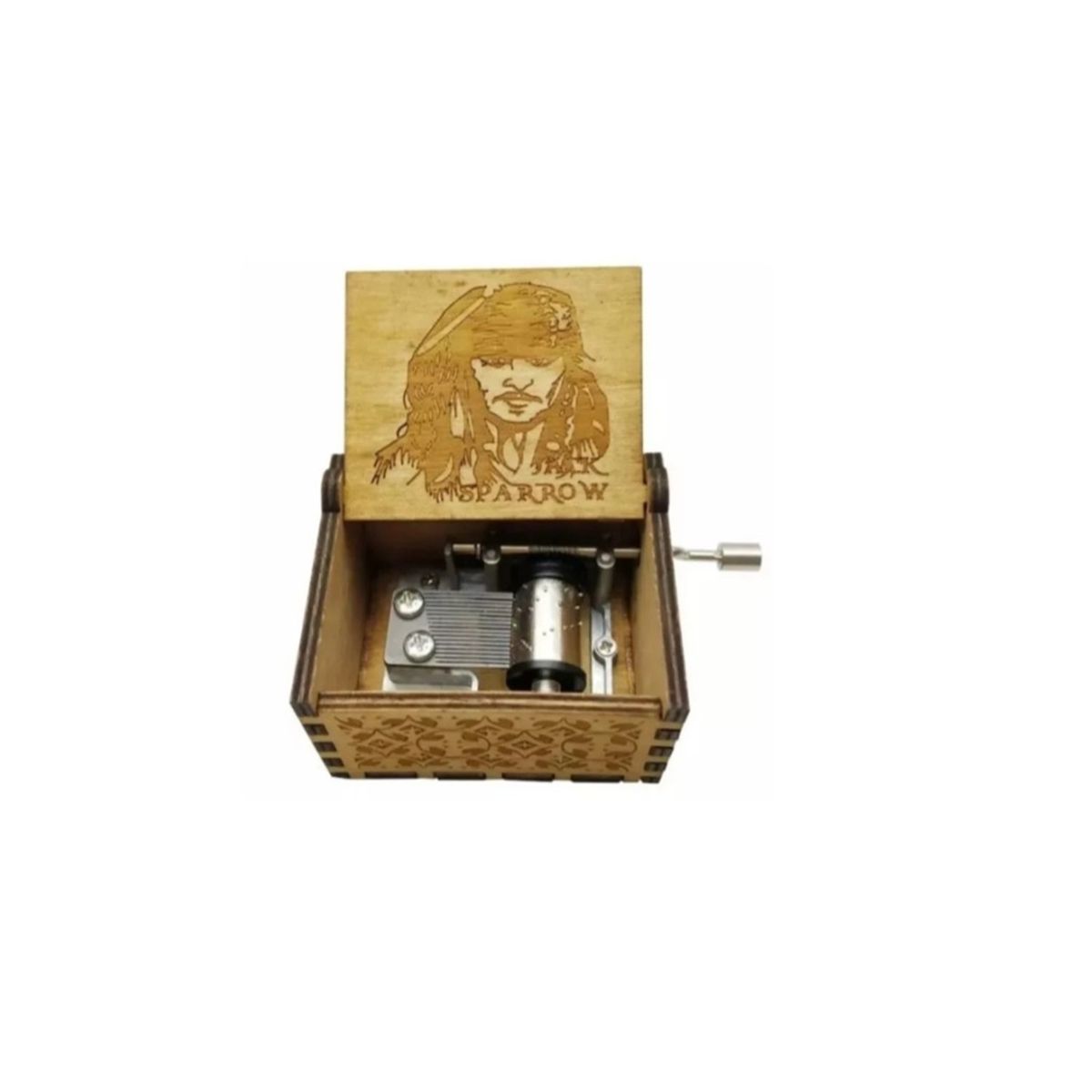 GENERICO - JACK SPARROW Piratas del caribe Caja Musical de Madera