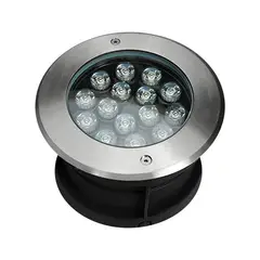 LED STUDIO - EMBUTIDO PISO REDONDO 15W LUZ CÁLIDA IP67 PLAT