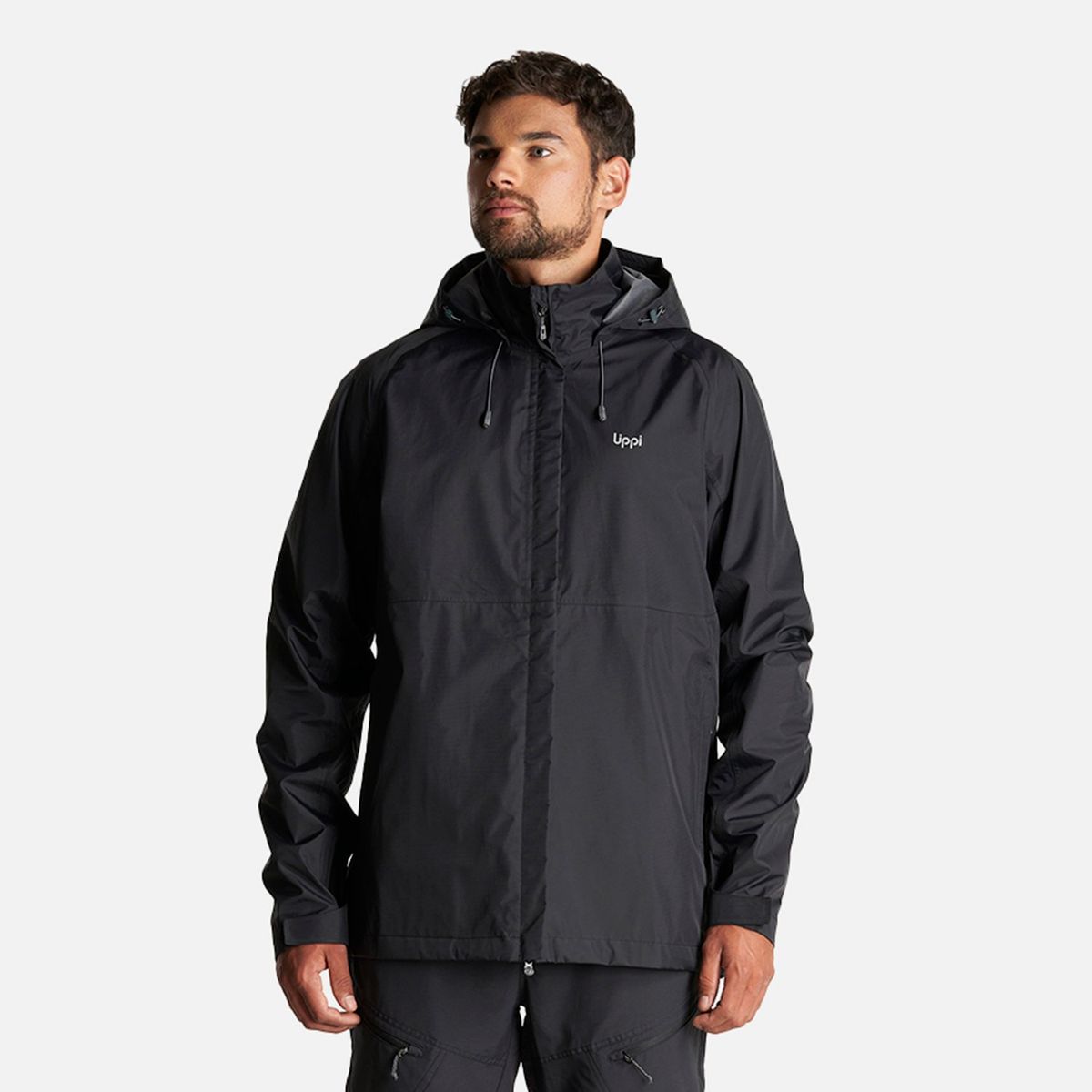 LIPPI - Chaqueta Hombre Alpine B-Dry Hoody Jacket Negro Lippi