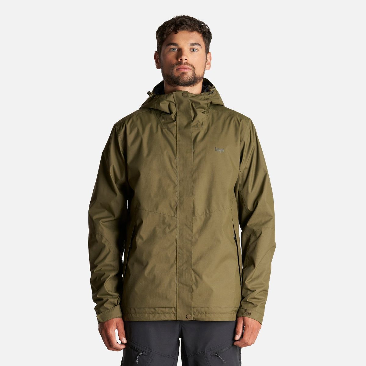LIPPI - Chaqueta Hombre Blizzard B-Dry Hoody Jacket Verde Militar Lippi