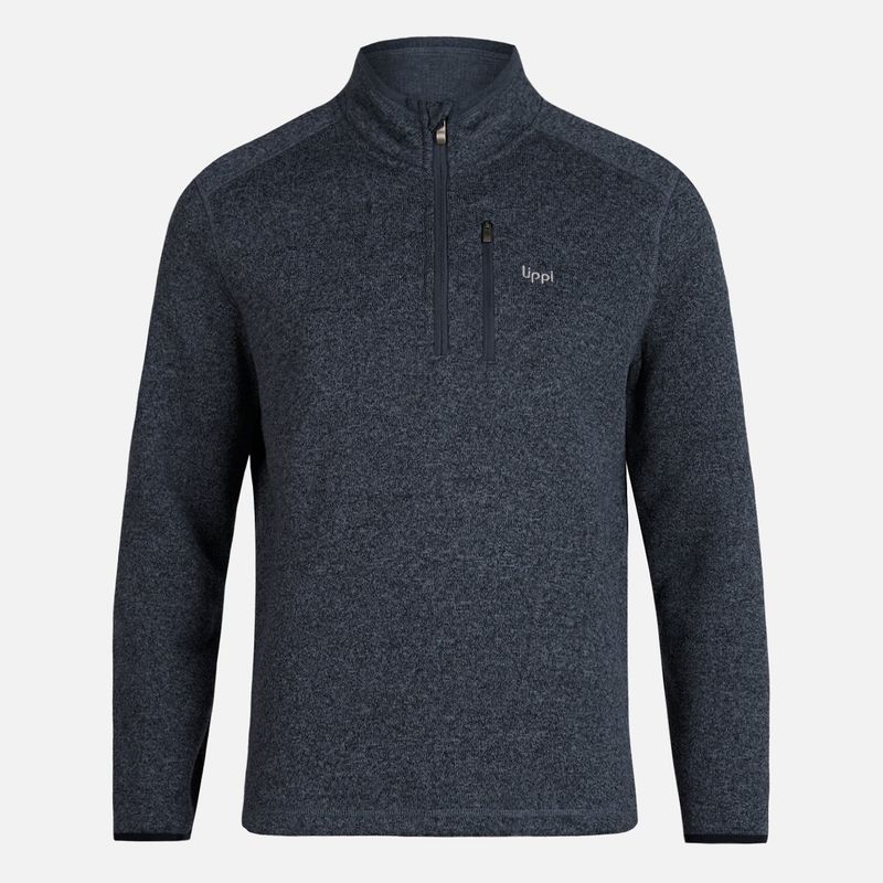 LIPPI - Poleron Hombre Coronado Therm-Pro Pullover Melange Azul Marino Lippi