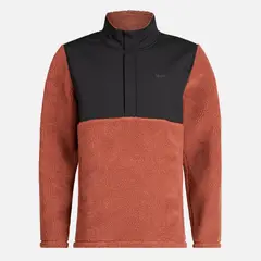LIPPI - Poleron Hombre Glaciar Sherpa-Pro 1/4 Zip Terracota