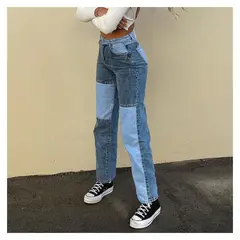 BLWOENS - Jeans casuales de moda para mujeres - Azul