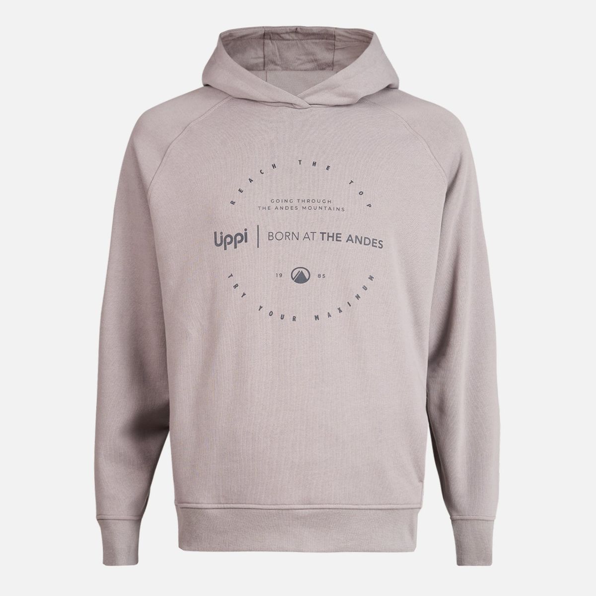 LIPPI - Poleron Hombre Insigne Hoody Sweatshirt Front Print Malva Lippi