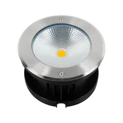 LED STUDIO - EMBUTIDO PISO REDONDO 15W LUZ CÁLIDA IP65 PLAT