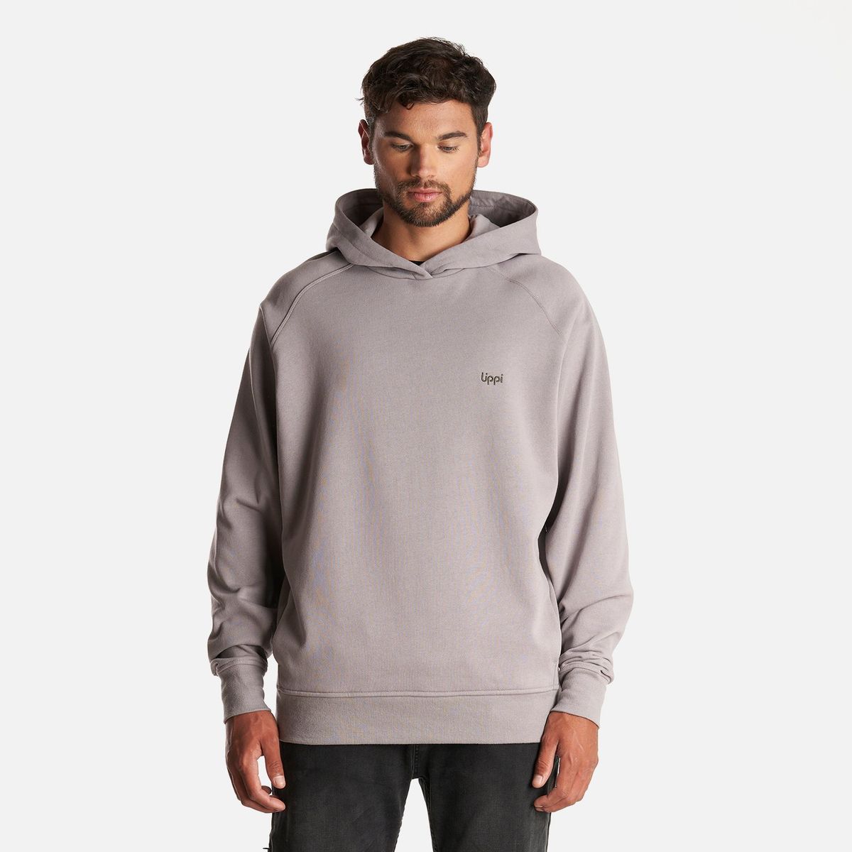 LIPPI - Poleron Hombre Insigne Hoody Sweatshirt Back Print Malva Lippi