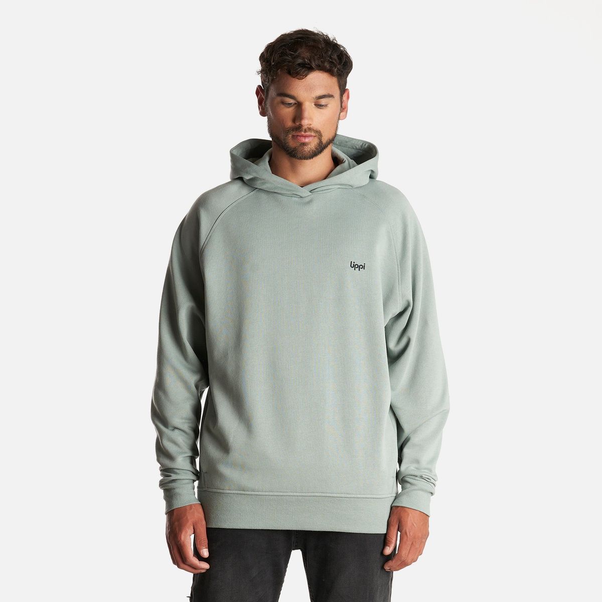 LIPPI - Poleron Hombre Insigne Hoody Sweatshirt Back Print Jade Lippi