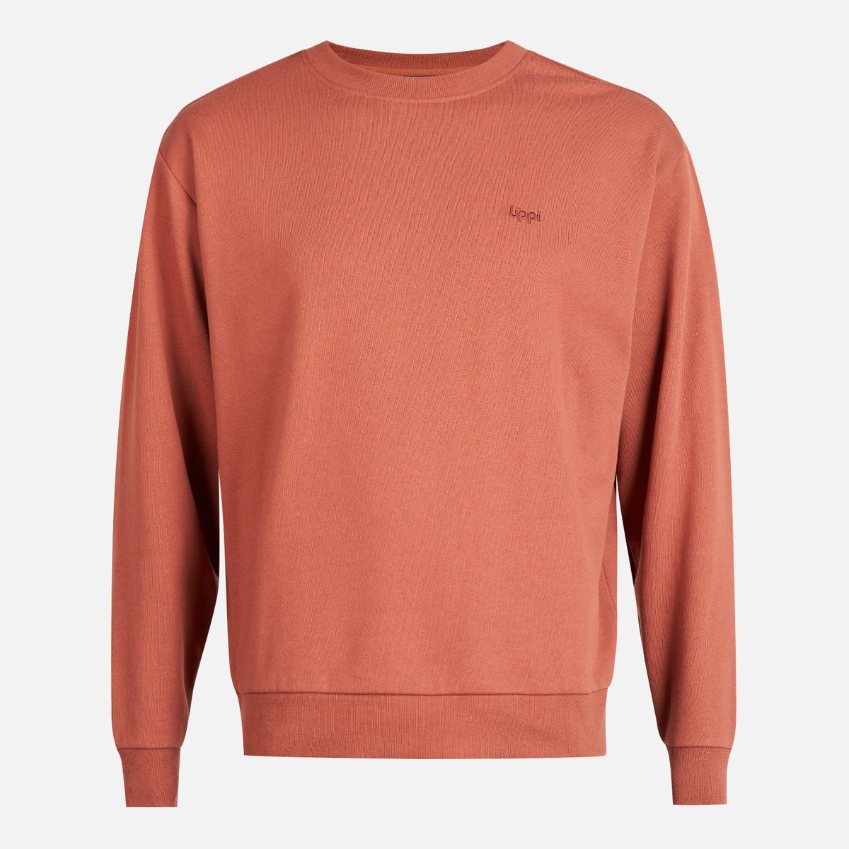 LIPPI - Poleron Hombre Insigne Crewneck Sweatshirt Back Print Terracota Lippi
