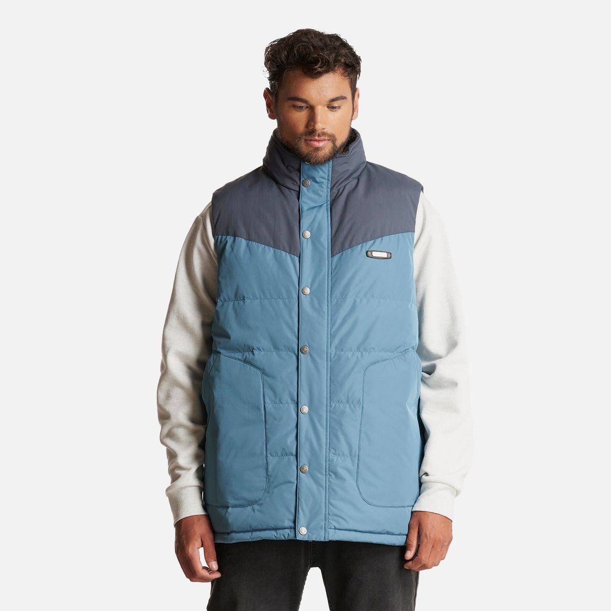 LIPPI - Chaqueta Hombre Kobuk Down Vest Azul Piedra Lippi
