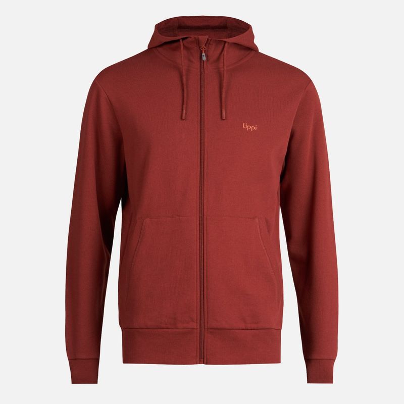 LIPPI - Poleron Hombre Ulmo Full Zip Hoody Sweatshirt Vino Lippi