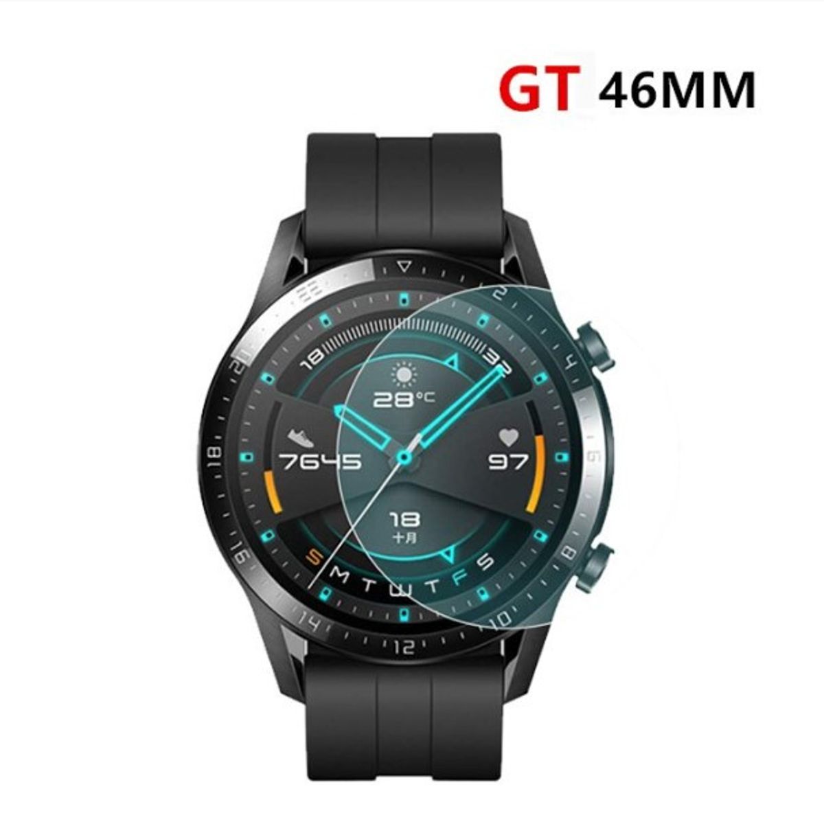 GENERICO - Vidrio templado  Protector De Pantalla  Para Huawei GT2 46 MM.