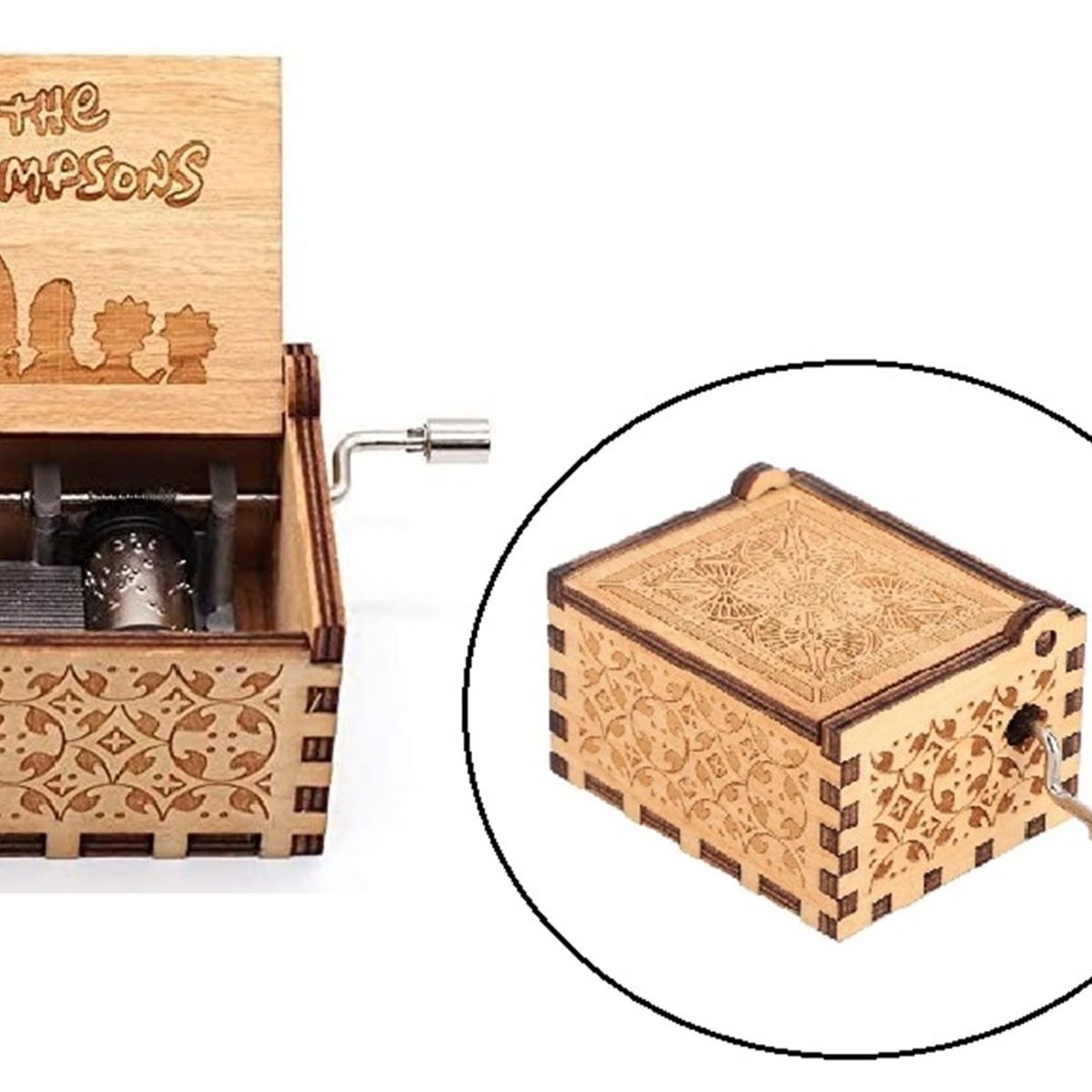 GENERICO - Caja musical LOS SIMPSONS a manivela Tema Central