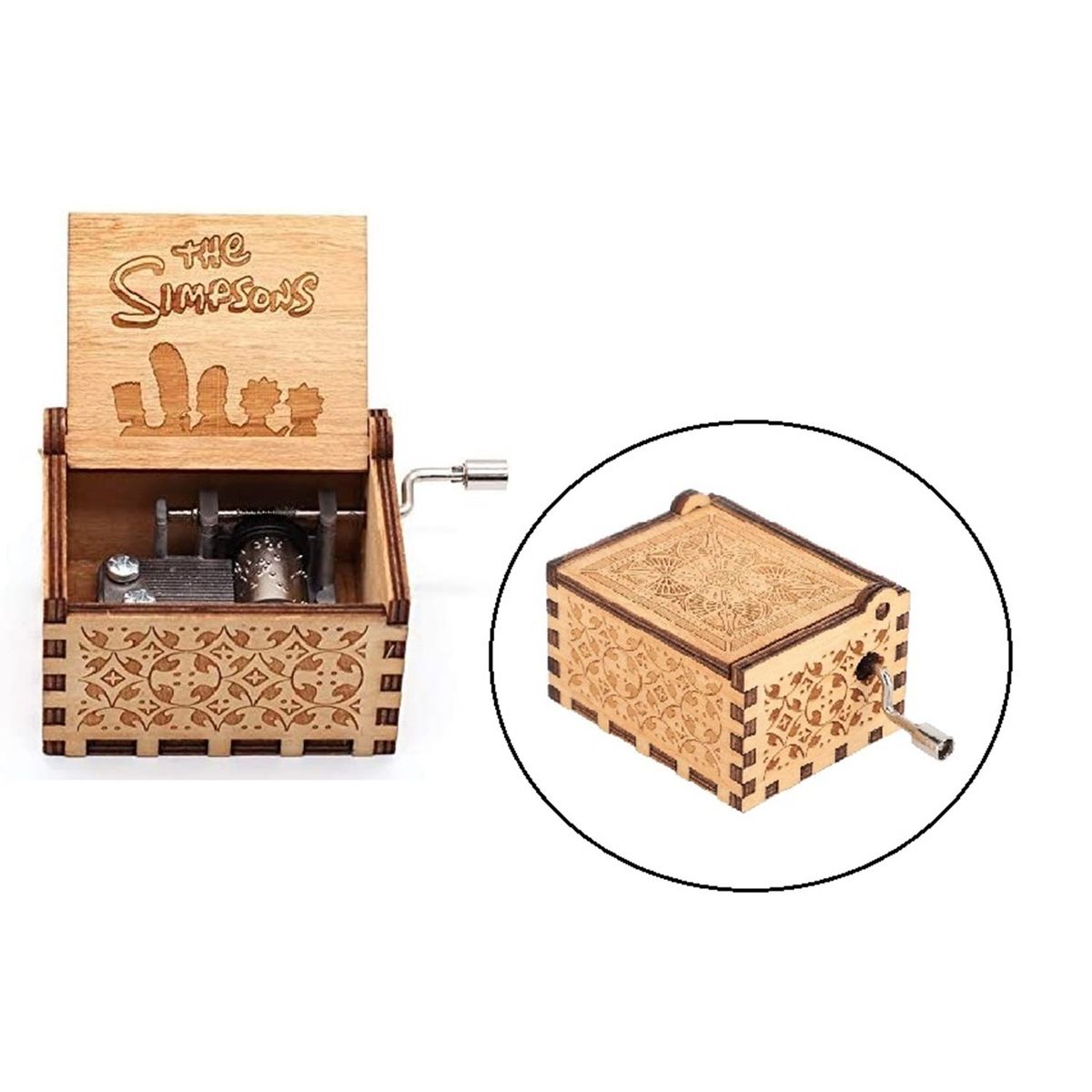 GENERICO - Caja musical LOS SIMPSONS a manivela Tema Central