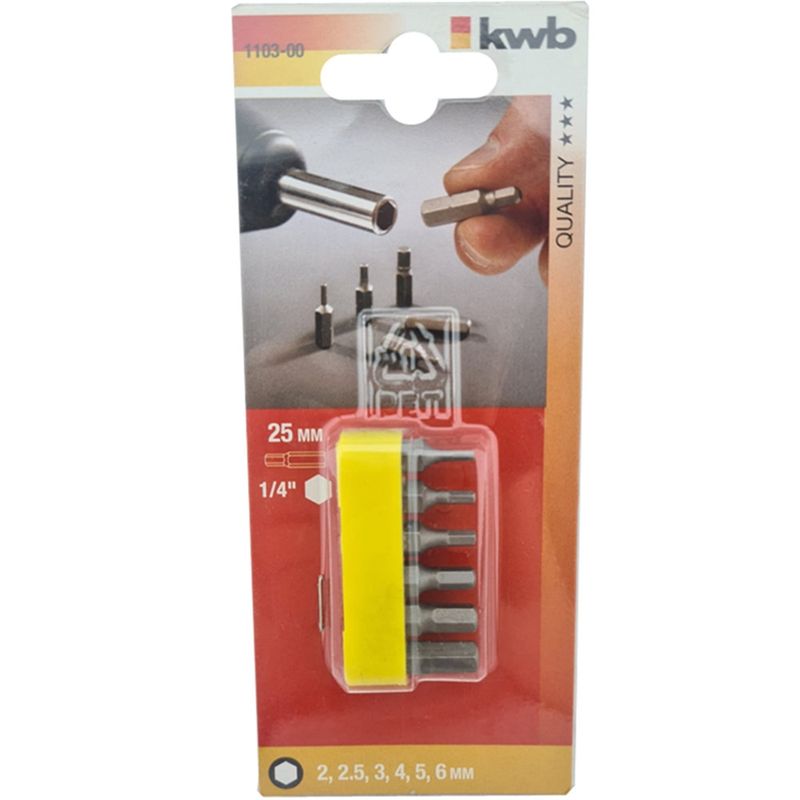 KWB - Juego De Puntas Taladro 6 Piezas Kwb 110300