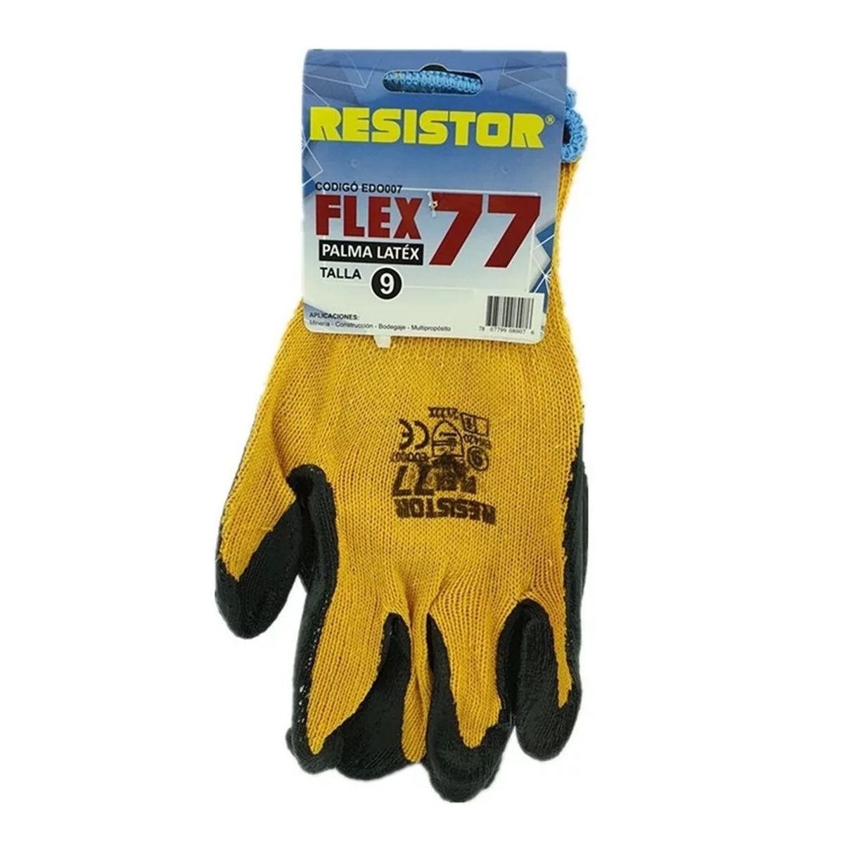 GENERICO - Par De Guante De Hilo Palma Latex Multiproposito