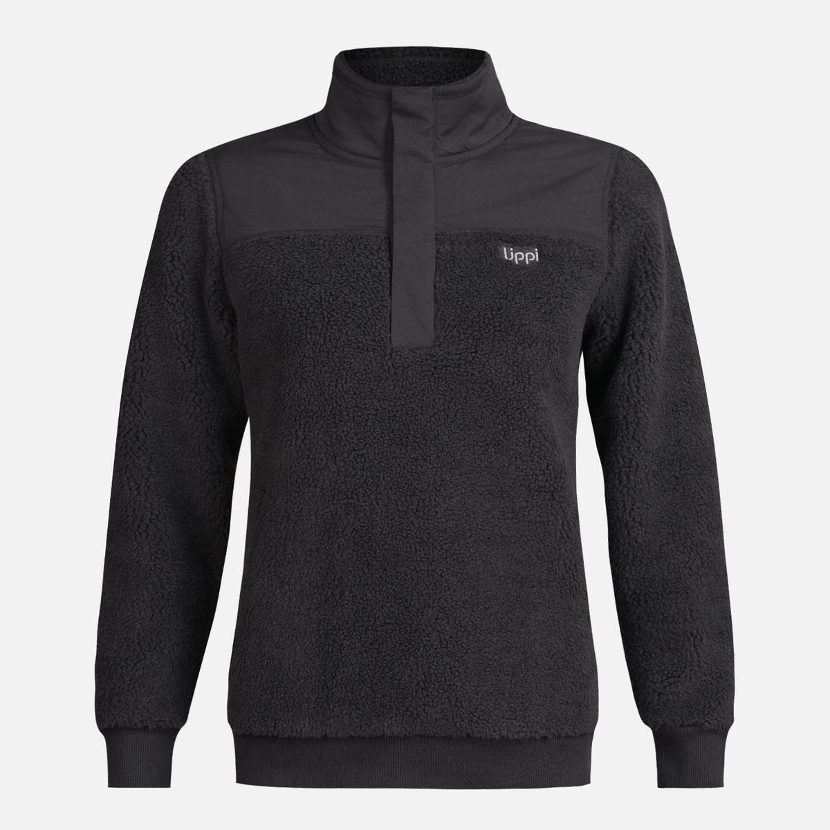 LIPPI - Chaqueta Teen Girl Glaciar Shaggy-Pro 1/4 Zip Jacket Negro Lippi