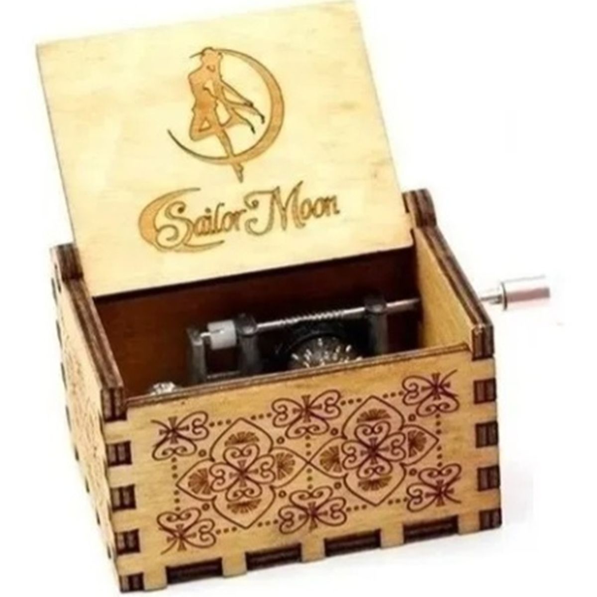 GENERICO - SAILOR MOON CAFE Caja Musical de madera con manivela