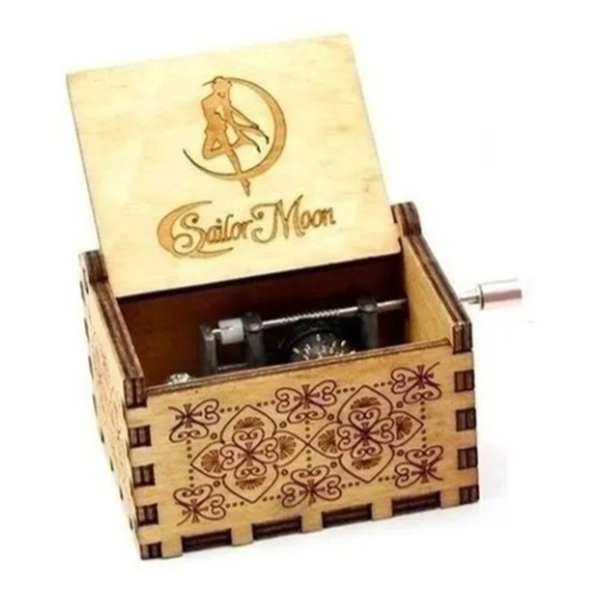 GENERICO - SAILOR MOON CAFE Caja Musical de madera con manivela