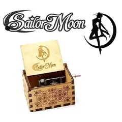 GENERICO - SAILOR MOON CAFE Caja Musical de madera con manivela