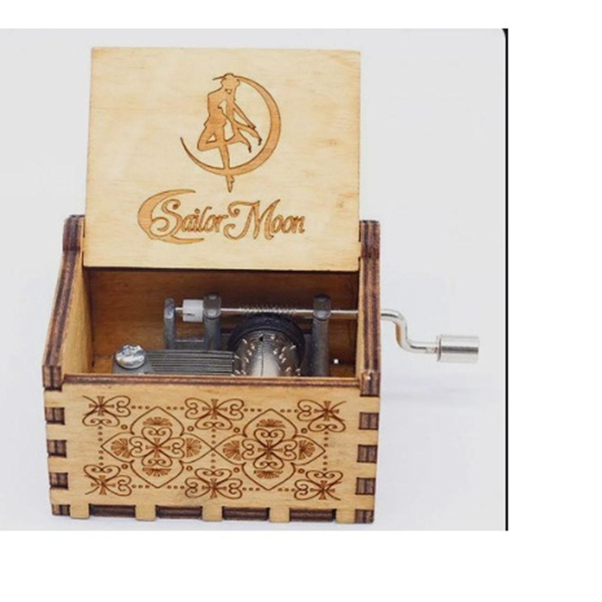 GENERICO - SAILOR MOON CAFE Caja Musical de madera con manivela