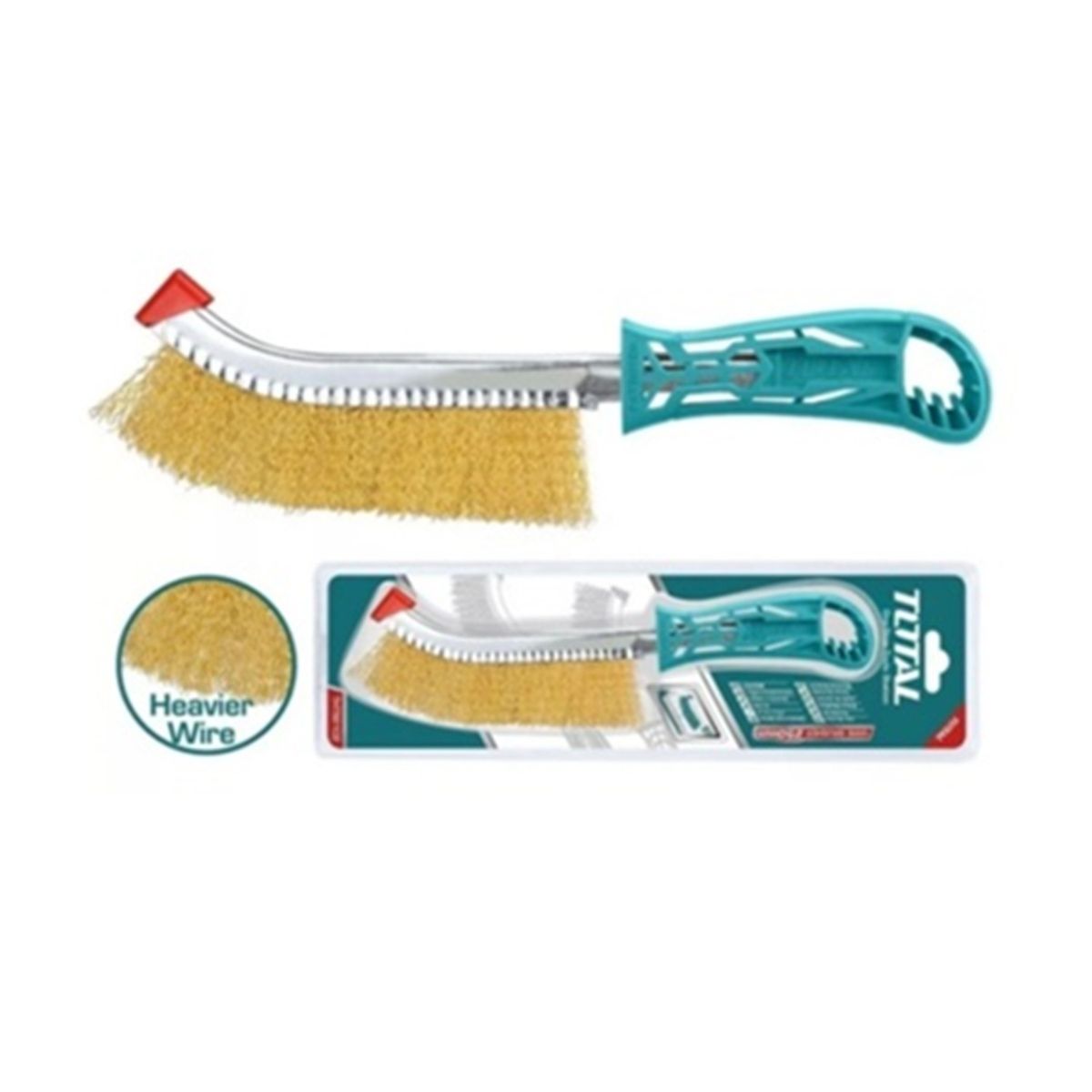 TOTAL TOOLS - Cepillo Escobilla Alambre Rizada 250mm Total Tht92102
