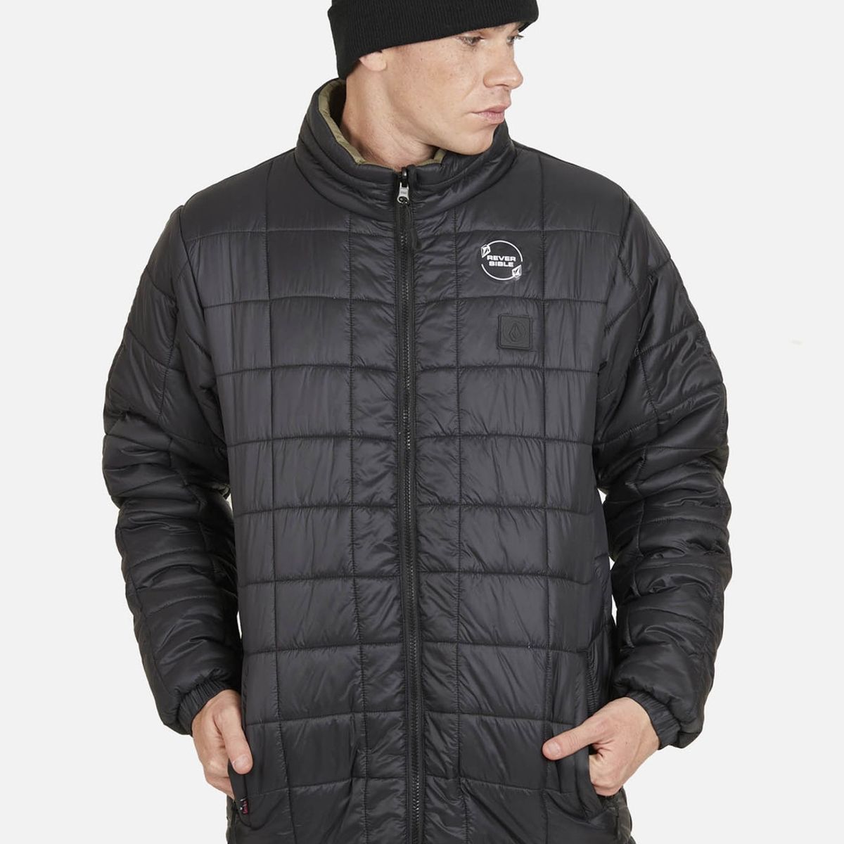 VOLCOM - Parka Reversible Solid Hombre Negro Volcom
