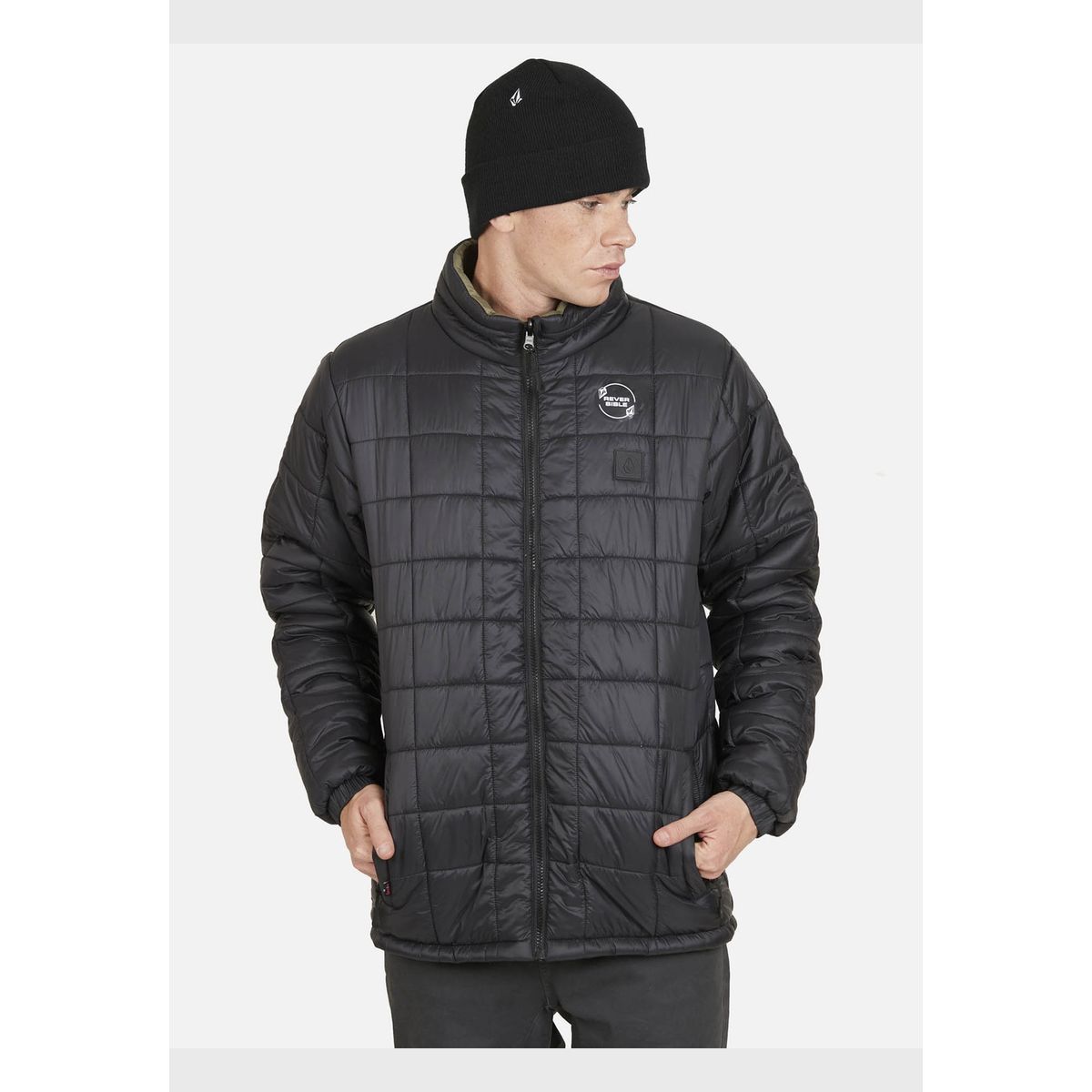 VOLCOM - Parka Reversible Solid Hombre Negro Volcom