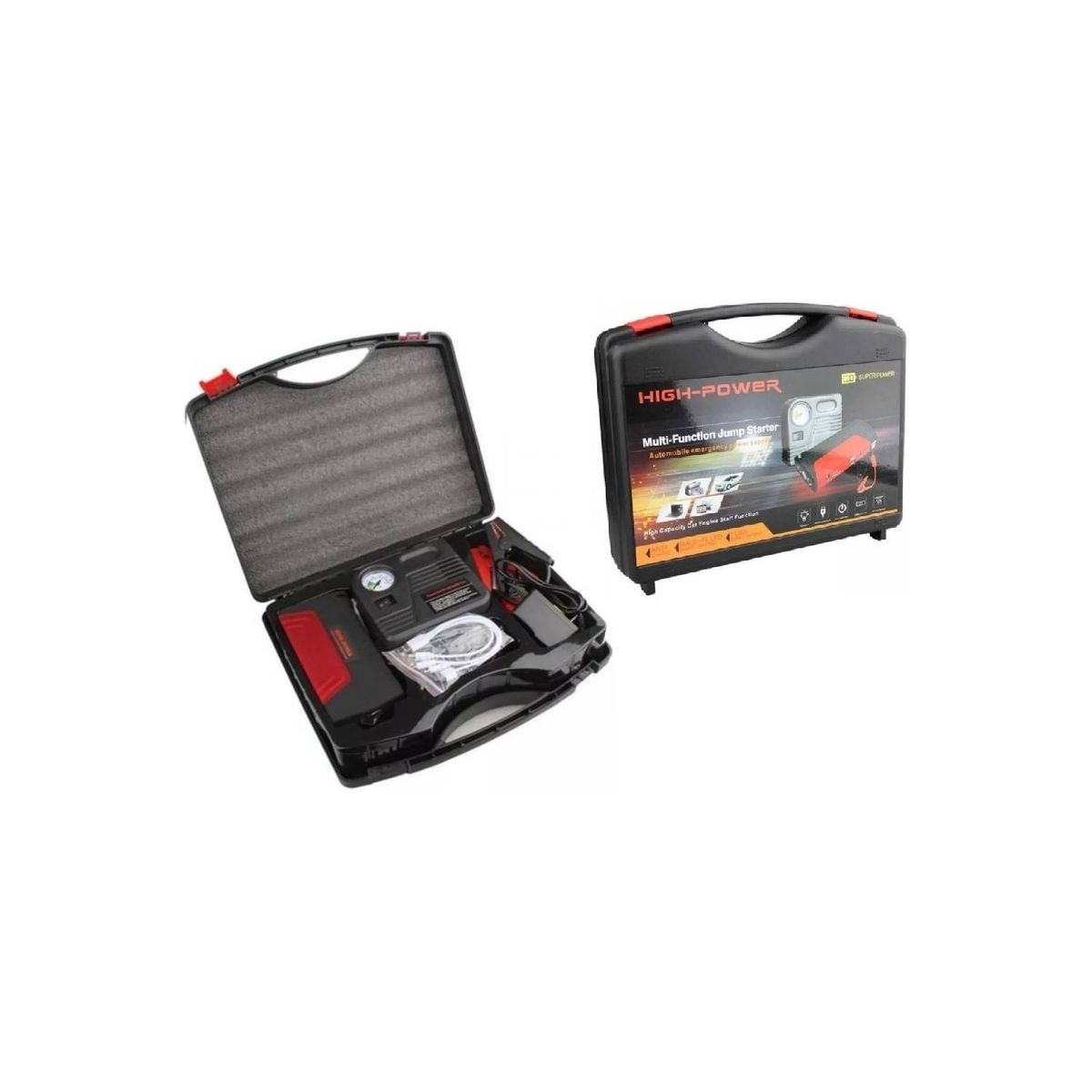 GENERICO - Partidor Cargador Powerbank Bateria Auto Inflador De Rueda