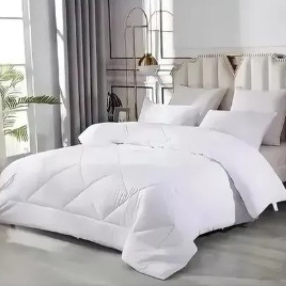 GENERICO - Cubrecama edredón 2 plazas blanco