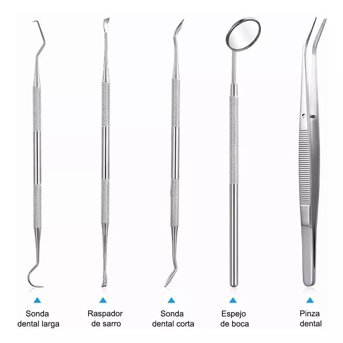 KUANGYE - Herramienta De Limpieza Dientes Dental Kit Acero Inoxidable