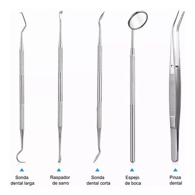 Imagen 2 del producto Herramienta De Limpieza Dientes Dental Kit Acero Inoxidable