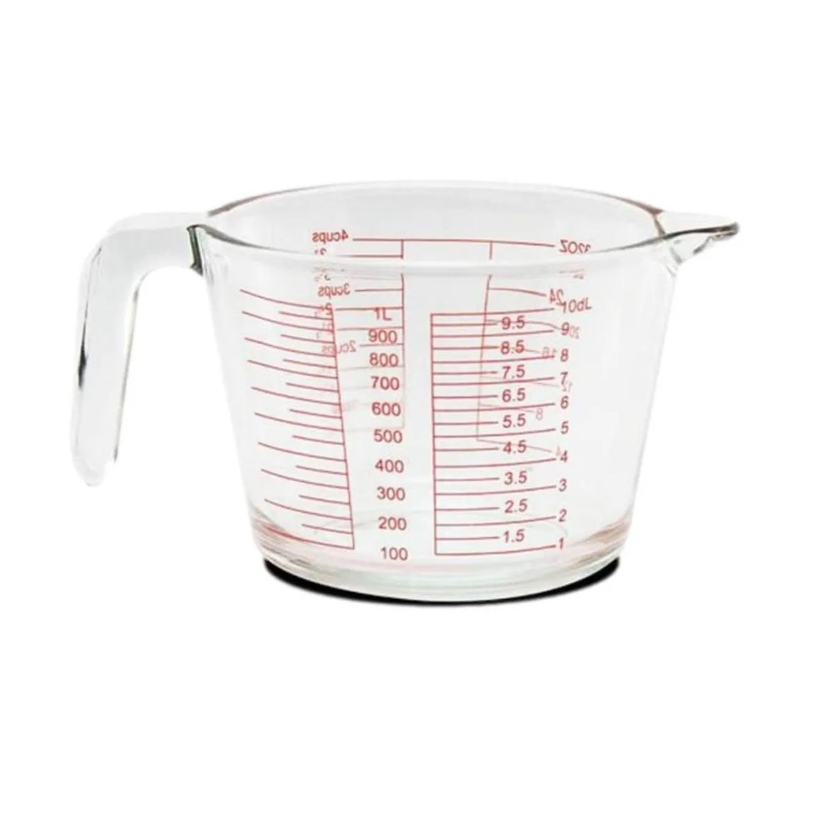 ALLEGRA - Jarra Medidora de Vidrio para Líquidos o Mezclas 1 Litro