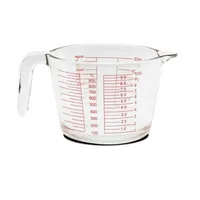 Jarra Medidora de Vidrio para Líquidos o Mezclas 1 Litro