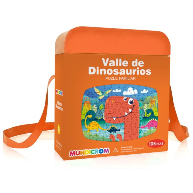 MUNDICROM - PUZZLE VALLE DE DINOSAURIOS - 105 Piezas