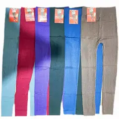 EVERSO - 3 Unidades Calzas Polar Sin Costura Mujer Con Diseños