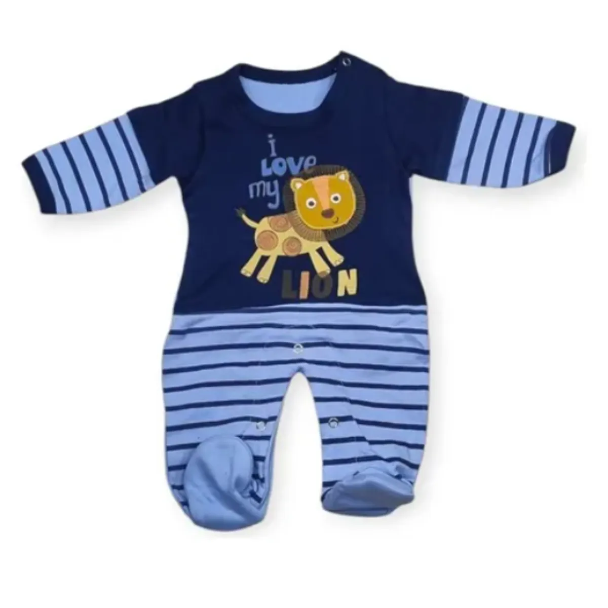 AGW - Osito Enterito Rayas Bebe Niño Algodon