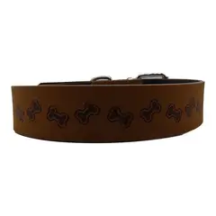 GENERICO - Correa Para Perro Tipo Cuero Talla S 54 X 2.5 Cm - Negro - 18336-NEGRO-1