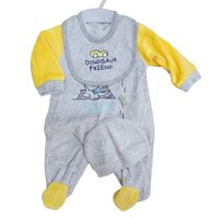 Set Osito Enterito Babero Gorrito Bebe Niño Plush